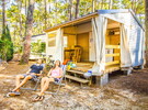 Mobil-home au camping 5 étoiles le Vieux Port dans les Landes