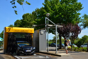 Rouleaux du carwash du camping 5 étoiles Le Vieux Port dans les Landes