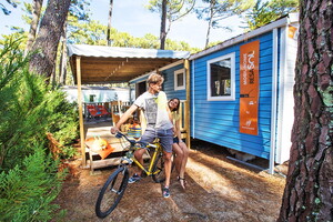 Mobil-home au camping 5 étoiles le Vieux Port dans les Landes