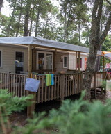 Extérieur Mobil-home Resasol 6/8 personnes dans les Landes au camping Le Vieux Port