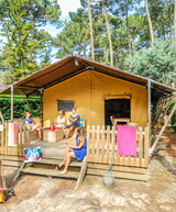 Emplacement Tente Ecoluxe 4/5 personnes dans les Landes au camping Le Vieux Port