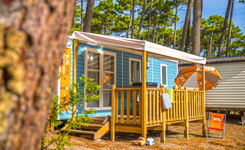 Mobil-home au camping 5 étoiles le Vieux Port dans les Landes