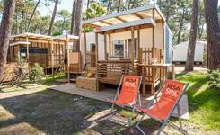 Mobil-home au camping 5 étoiles le Vieux Port dans les Landes