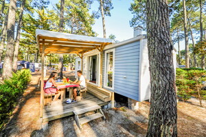 Mobil-home au camping 5 étoiles le Vieux Port dans les Landes